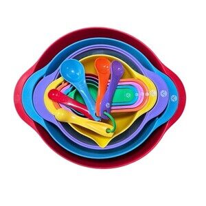 Smithcraft Nesting Mixing Bowl Set Colander Sifter Measuring Cups Spoons